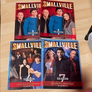 Smallville Lot of 4 Official Companion Books Seasons 1, 4, & 7